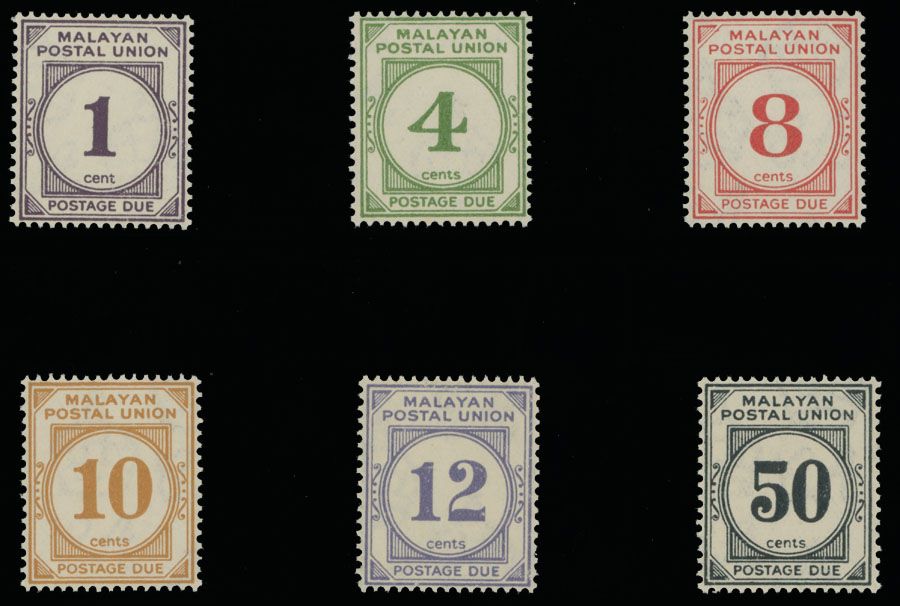 Lot 578: British Commonwealth  - Malaysia - Postage Due stamps