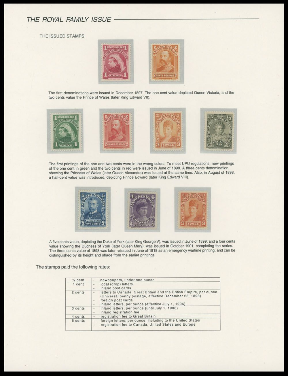 Lot 283: British North America - Newfoundland - Royal Family issue