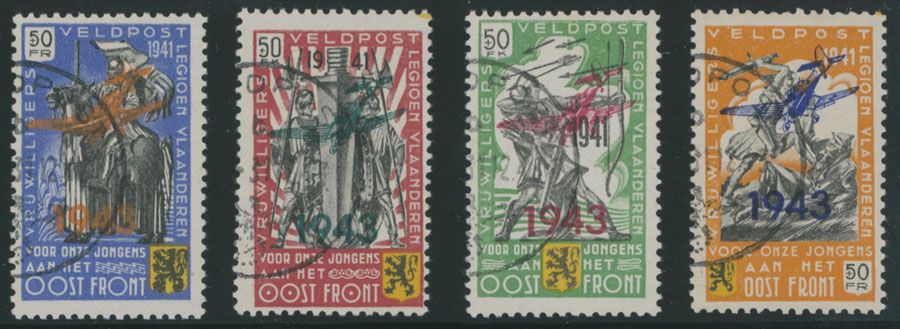 Lot 780: German Occupation of the World War I and II - Belgium - Flemish Legion