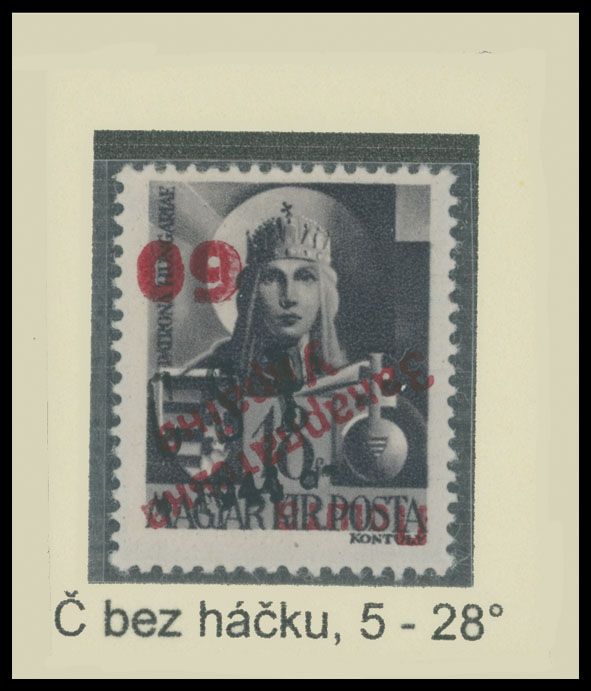 Lot 1171: Carpatho - Ukraine  - Surcharges over Chust overprints
