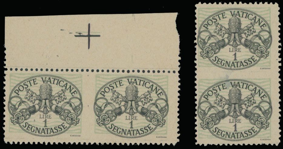 Lot 1190: Vatican City - Postage Due stamps