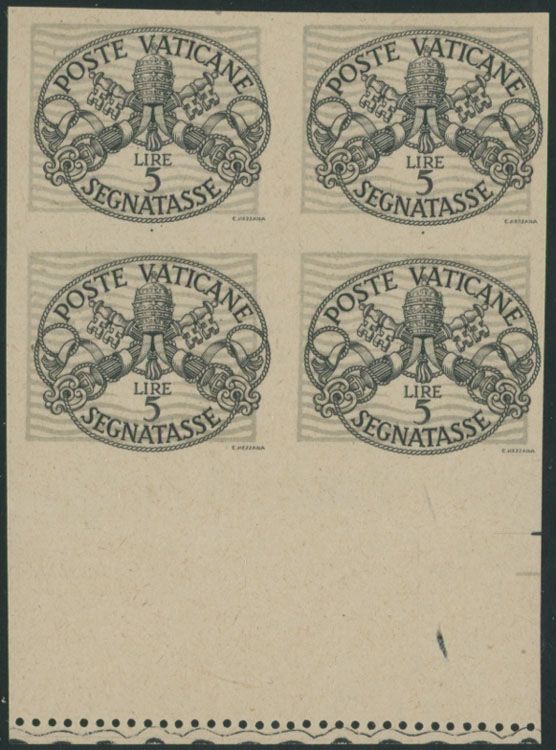 Lot 1191: Vatican City - Postage Due stamps