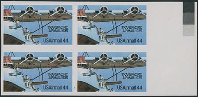 Worldwide Air Post Stamps and Postal History - United States. 1985, Trans-Pacific Air Mail, 44c 