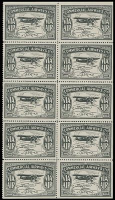 Worldwide Air Post Stamps and Postal History - Canada. 1929, Commercial Airways, Ltd. ''VIA 