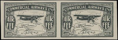 Worldwide Air Post Stamps and Postal History - Canada. 1930, Commercial Airways, Ltd., ''AIR 