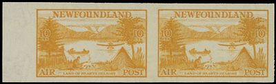 Worldwide Air Post Stamps and Postal History - Canada - Newfoundland. 1933, Labrador issue, 10c 