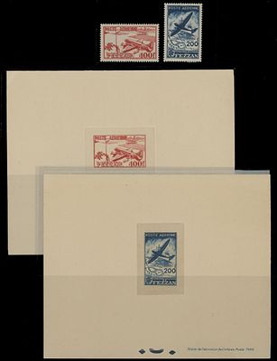 Worldwide Air Post Stamps and Postal History - Fezzan (French Occupation). 1948, Airplanes 