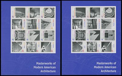 United States - Modern Errors and Varieties. 2005, Modern Architecture, 37c multicolored, self- 