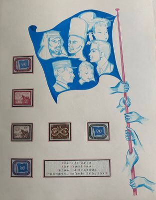 United States - Collections and Large Lots. TEN-YEAR COLLECTION ON NICELY DRAWN PAGES: 1951-61 