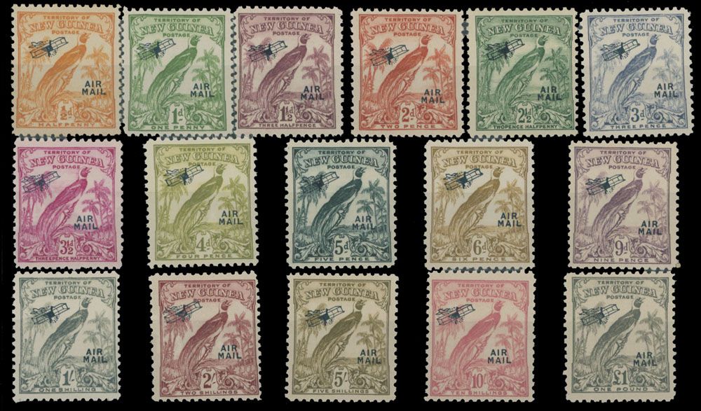Lot 249: Australia - New Guinea - Air Post stamps