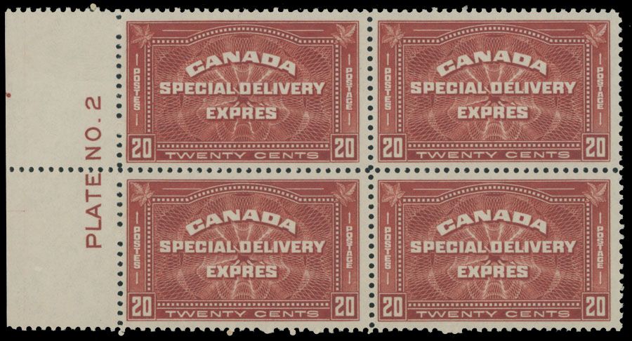 Lot 458: Canada - Special Delivery stamps