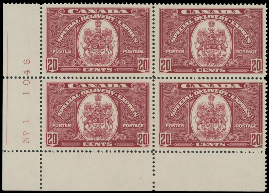 Lot 461: Canada - Special Delivery stamps