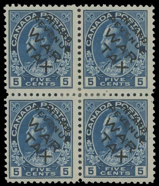 Lot 477: Canada - War Tax stamps
