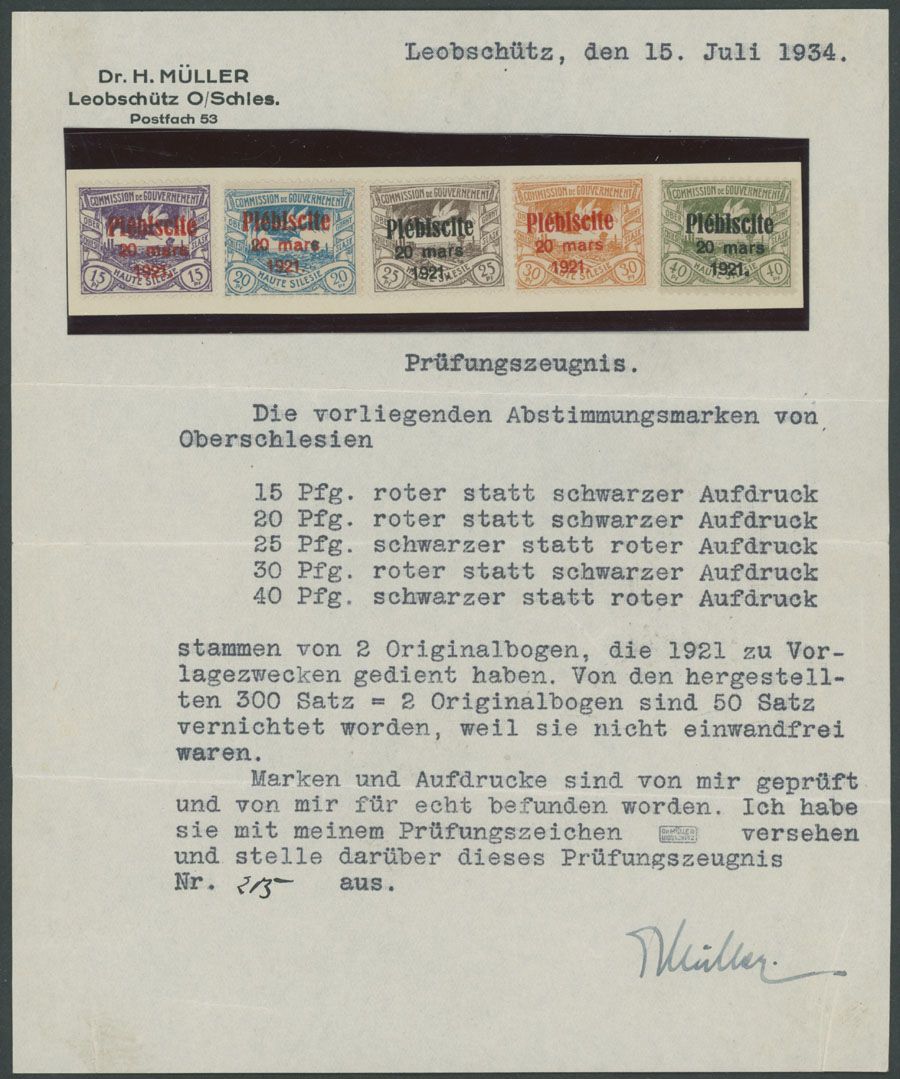 Lot 563: Germany  - Upper Silesia