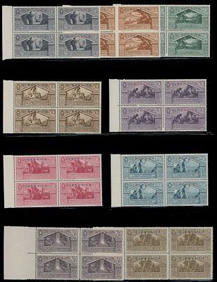 Italian Colonies - Common Design Types. 1930, Virgil issue, four complete sets in sheet or 