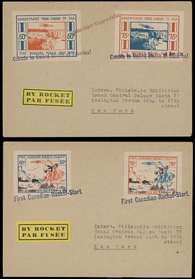 Worldwide Air Post Stamps and Postal History - United States - Rocket Flights. 1936, 3rd 