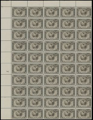 Worldwide Air Post Stamps and Postal History - Canada. 1930, Mercury 5c olive brown, complete 