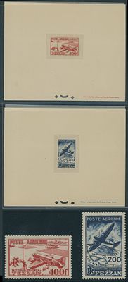 Worldwide Air Post Stamps and Postal History - France - Fezzan (French Occupation). 1948, View 