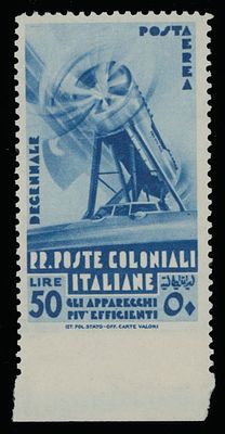 Worldwide Air Post Stamps and Postal History - Italian Colonies - General Issues. 1934, 10th 