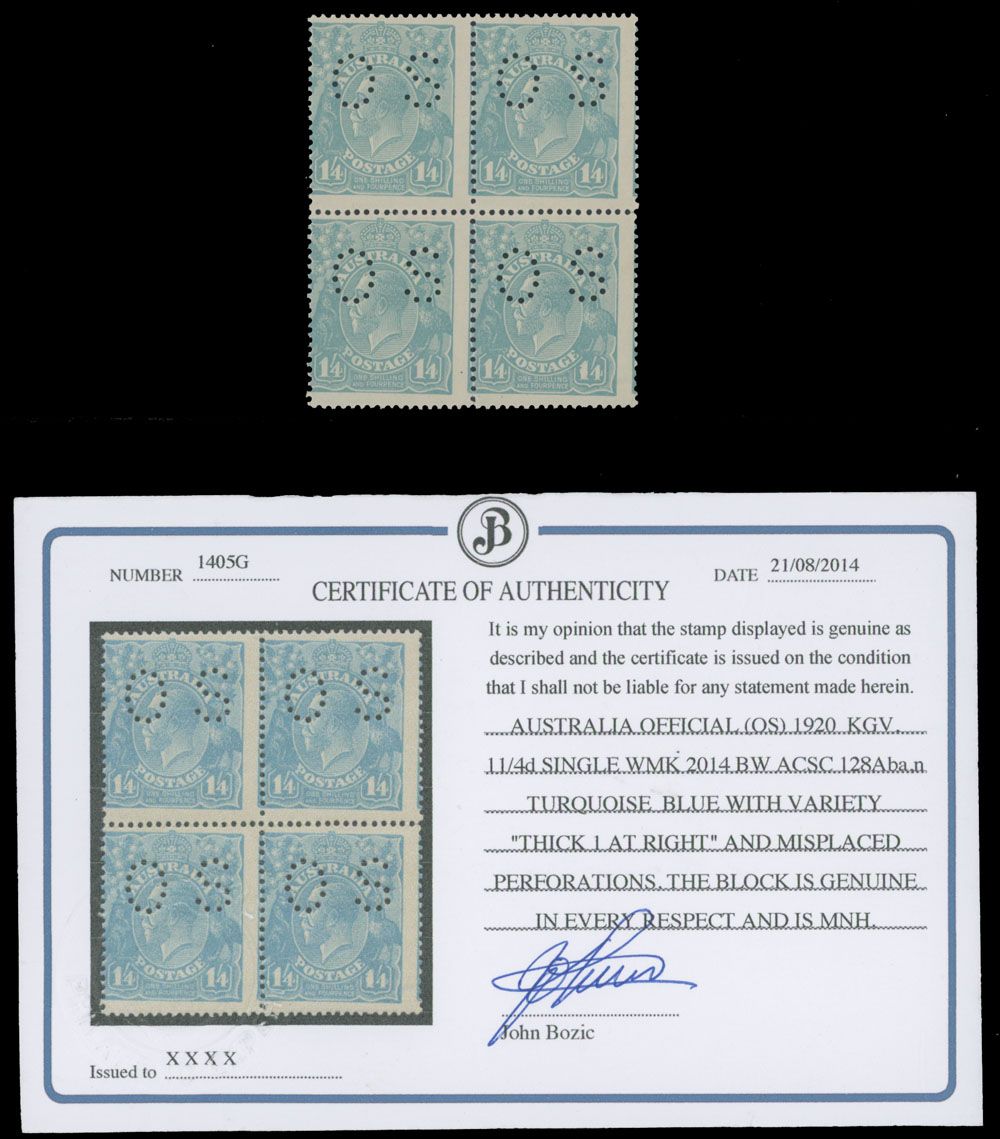 Lot 197: Australia - Australia - Official stamps