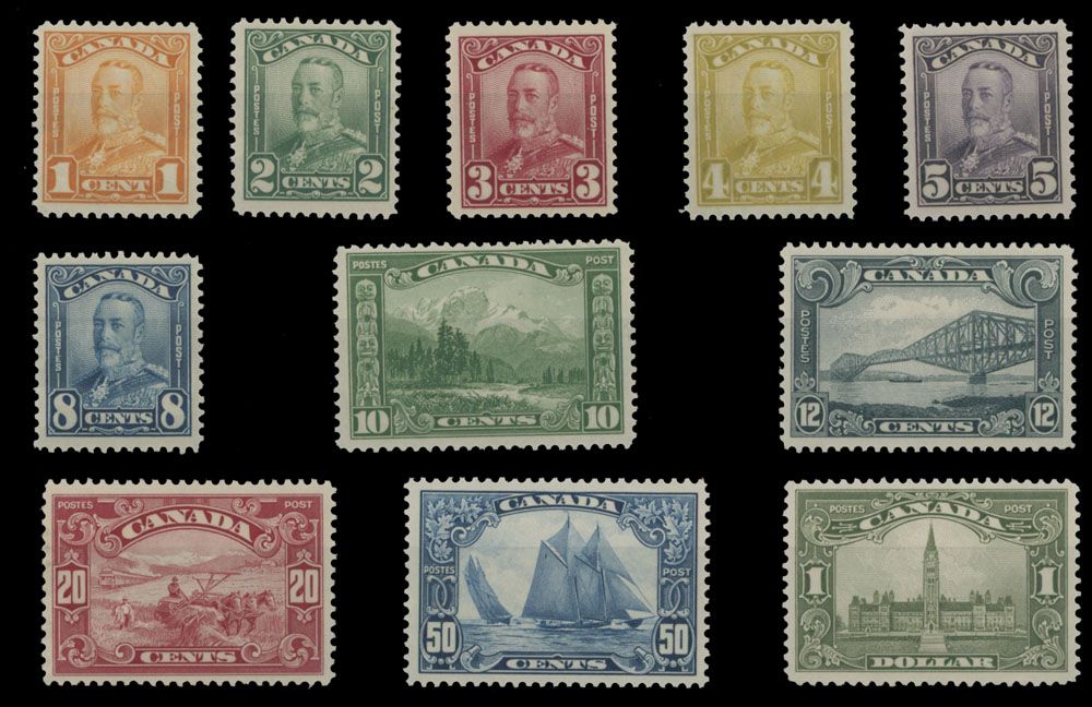 Lot 298: Canada - King George V ''Scroll'' issue