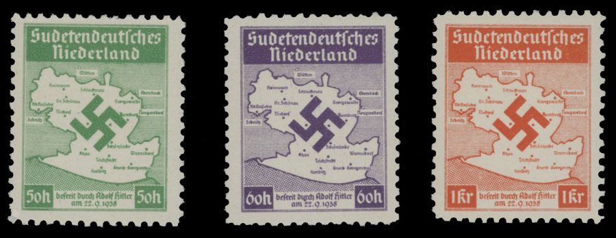 Lot 482: German Occupation Issues in the WWII - Sudetenland  - German Lowlands