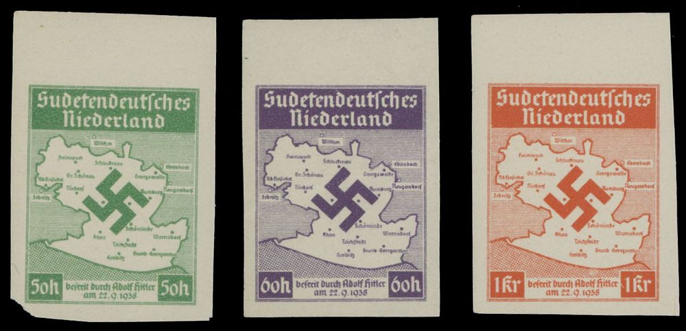 Lot 483: German Occupation Issues in the WWII - Sudetenland  - German Lowlands