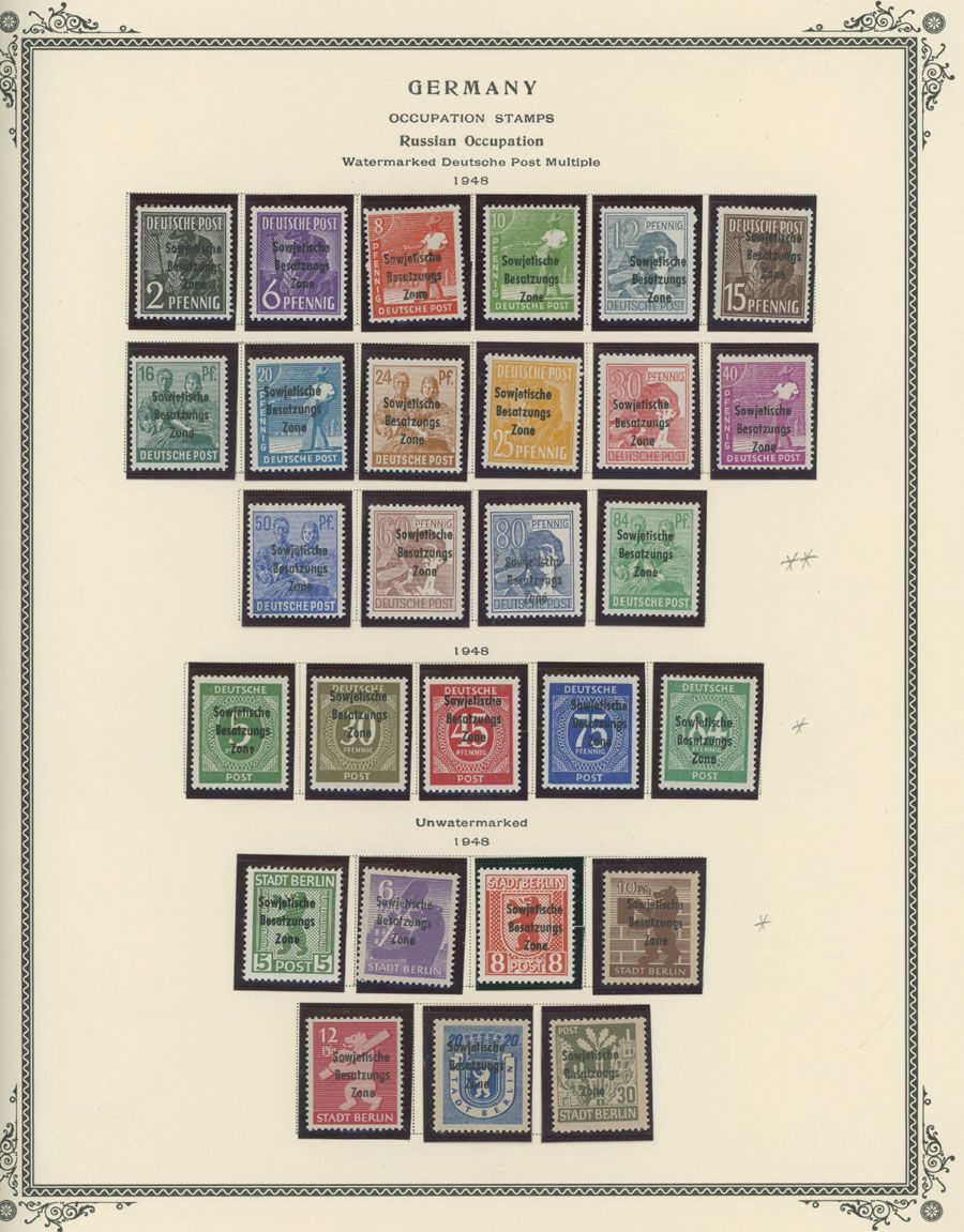 Lot 516: Germany in the WW II - Russian Occupation after the World War II - Collection on Scott Pages