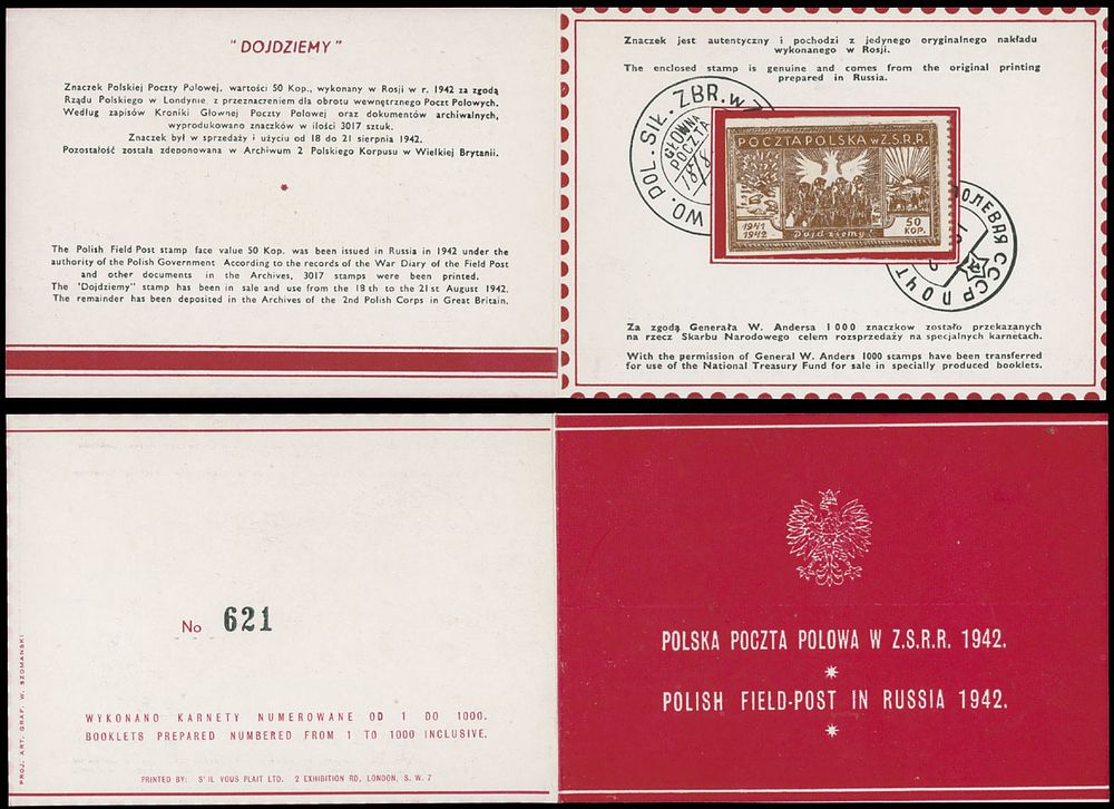 Lot 587: Poland in the World War II - Polish Army in the Soviet Union