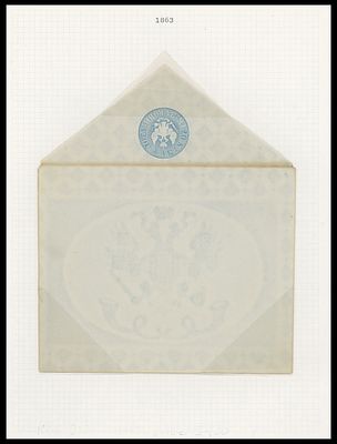 Imperial Russia - Postal Stationery items - State issues. 1863, 20+1k light blue, 7th issue 