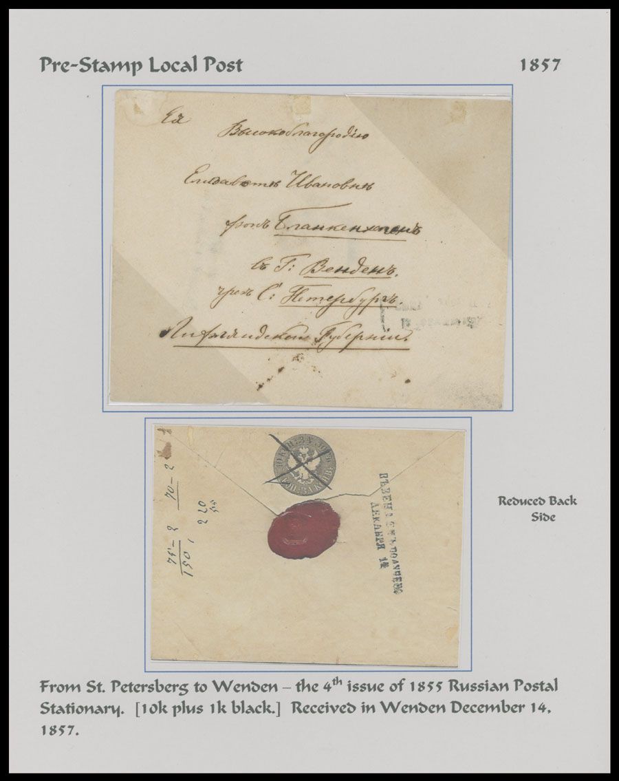 Lot 893: Wenden Postal History - Correspondences with Imperial Franking