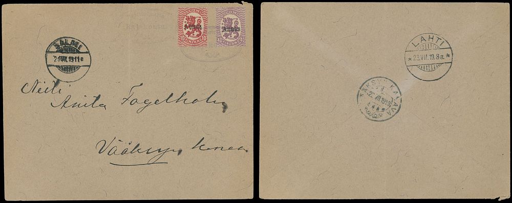Lot 934: Olonets (Aunus)  - Postal History