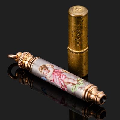 Карандаш миниатюрный с изображением ангела с фуляром для стержней, фирма "Anton Wilhelm Faber" 