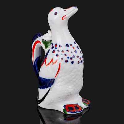 Штоф "Утка", фарфор, роспись, золочение, Ленинградский фарфоровый завод (ЛФЗ), скульптор Ризнич 