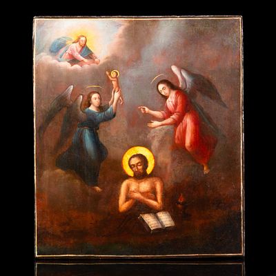 Икона "Святой Преподобный Многострадальный Иоанн Печерский" (почитается как помощник в борьбе с 