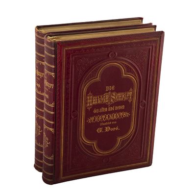 Два тома: Ветхий и Новый завет с иллюстрациями Доре (Die heilige schrift des alten und neuen 