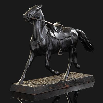 Скульптура "Лошадь", чугун, крытье, Каслинский чугунолитейный завод (Касли), СССР, 1961 г. Год: 