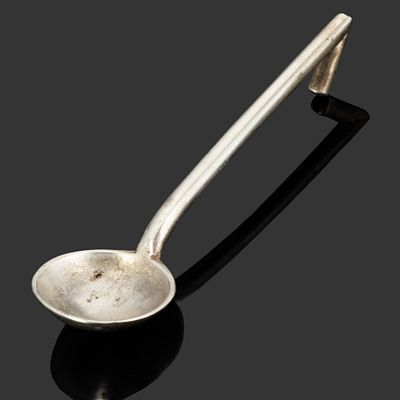 Ложка для соли, серебро 84 пробы, Фаберже (Faberge), Российская империя, 1908-1917 гг. Материал: 