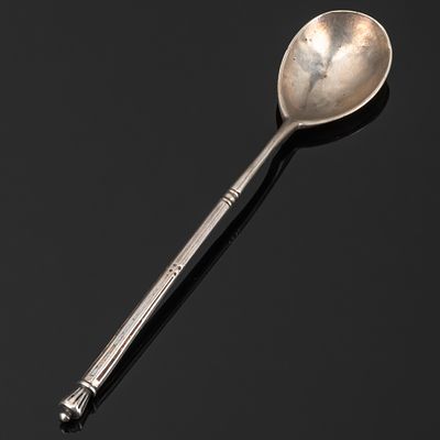 Ложка чайная (Жар-птица), серебро 88 пробы, резьба, Российская империя, 1880-1890 гг. Страна: 