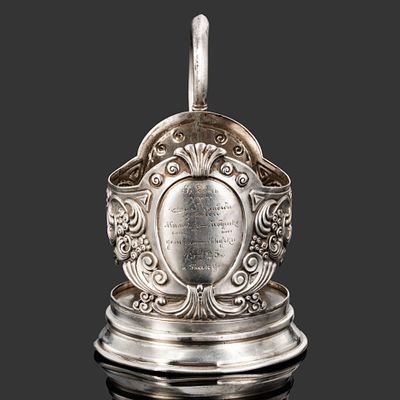 Подстаканник, серебро 84 пробы, Российская империя, 1908-1917 гг. Год: 1908-1917Материал: 