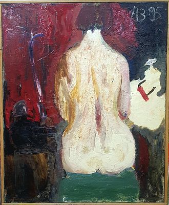 [1995, Безнадежные художники] Анатолий Заславский. Пожарная команда, 1995, холст, масло 