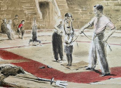 [1960] Вера Матюх. Цирк, 1960, 44х60 см, авторская литография, подпись автора в правом нижнем 