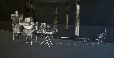 [2012] Денис Патракеев. Фетиш, 2012, 100х190 см, холст, масло, подпись и датировка автора 