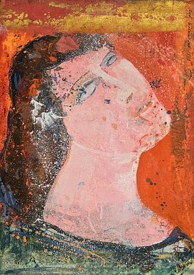 [1978] Глеб Богомолов. Серия Мифический герой, 1978, 43,1х30,8 см, бумага, смешанная техника 