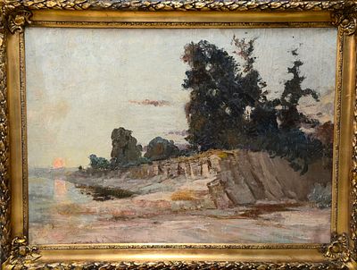 [1960-е] Богомолец. Пейзаж, 1960е, 80х110 см, холст, масло, подпись автора, новый подрамник 