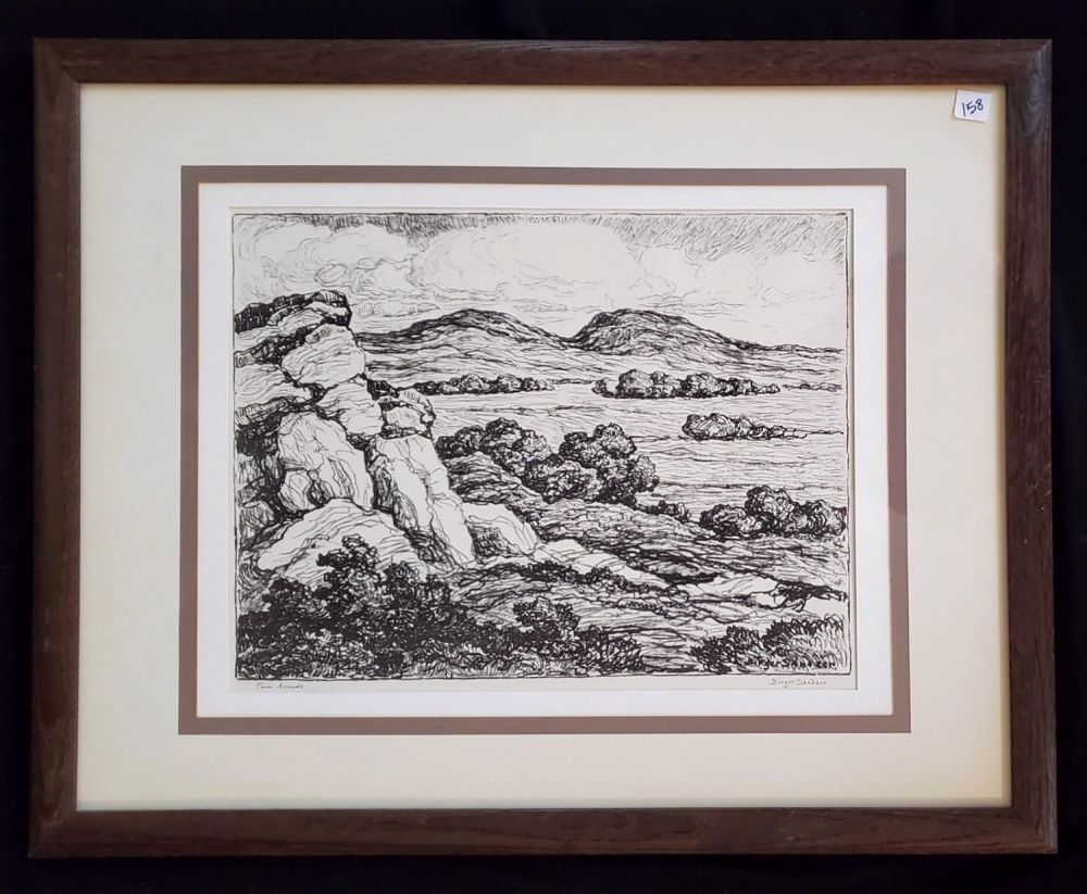 Lot 158: SandzÃ©n, Birger - lithograph, good condition 14x18
