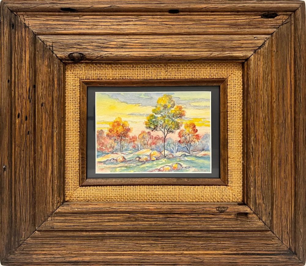 Lot 156: Malm, Alba (1897-1986) untitled trees and rocks, watercolor