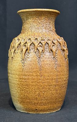 Schlyer, Michael, brown jar, stoneware, signed Schlyer on bottom, good condition, no chips or 