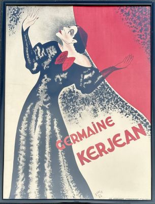 Lot 11074 - Vintage 1934 Pierre Duffounc DONGA French Poster Germaine