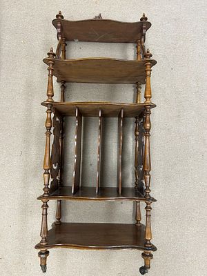 Vintage Wooden Tiered Shelf. Wooden Tiered Shelf. 51.5"h x 19.5"w Condition: Good vintage